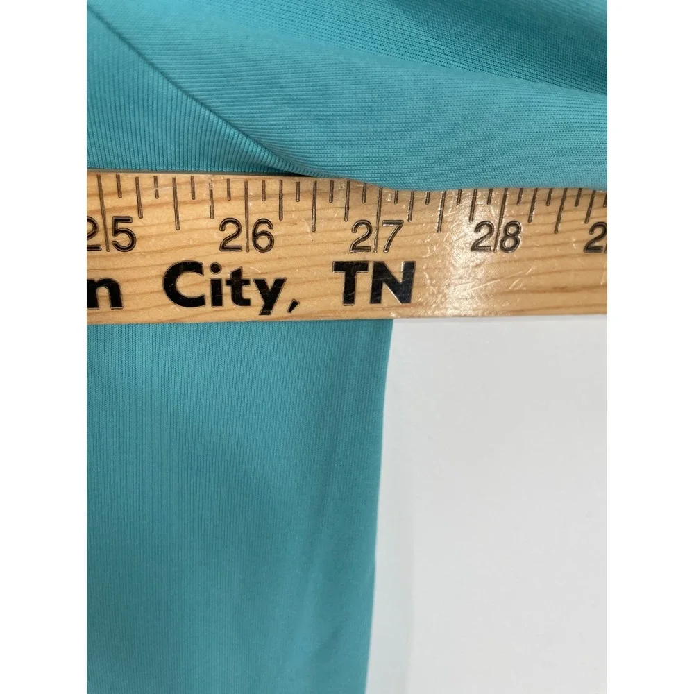 Cuddl Duds Womens Nightgown 3X Sleepwear Teal Lace Up Pockets